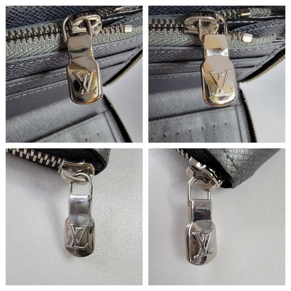 LOUIS VUITTON Monogram Silver Taigarama Vertical Zippy Long Wallet - Picture 7 of 14